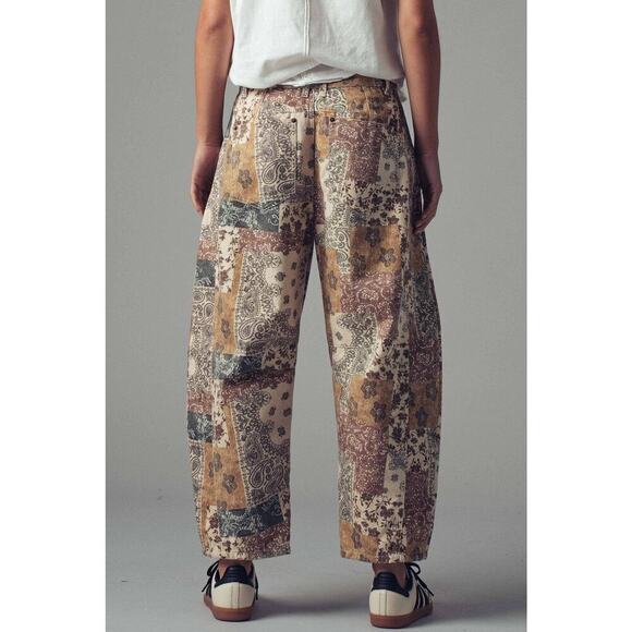 Urban Daizy Boho Patchwork Wide Leg Barrel Pants - Picture 5 of 9